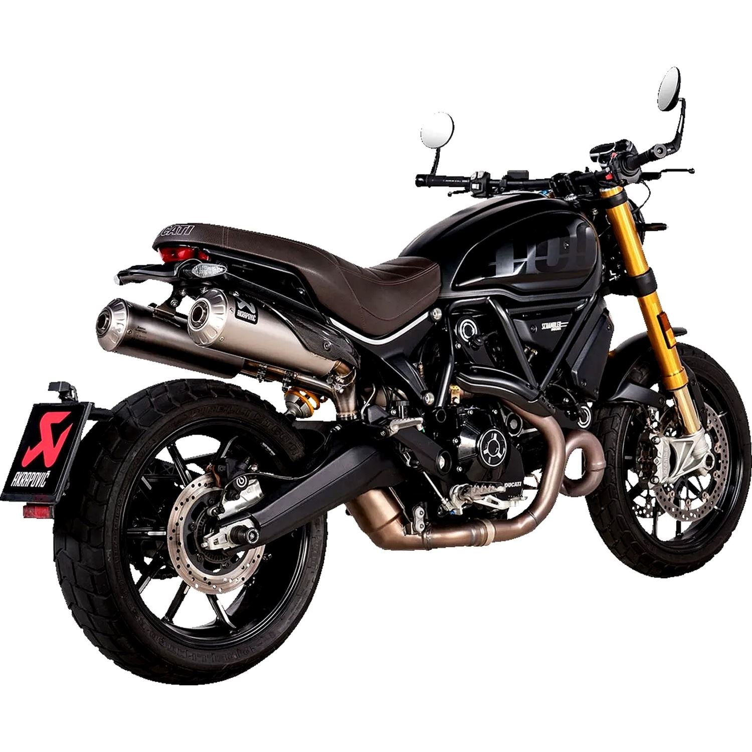 Akrapovic Titanium Slip On Silencer For Ducati SCRAMBLER 1100 ABS Dark Pro 2021-2024